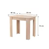 Jorki Standard blagovaonski stol 86x60 cm Sonoma hrast