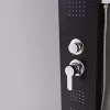 Alegro Black hidromasažni tuš-panel, nehrđajući čelik