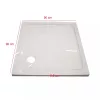 Modena Slim četvrtasto okrugla niska akrilna tuš-kada 90x90 cm