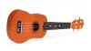 Drvena dječja gitara-ukulele, 4 najlonske žice, smeđa