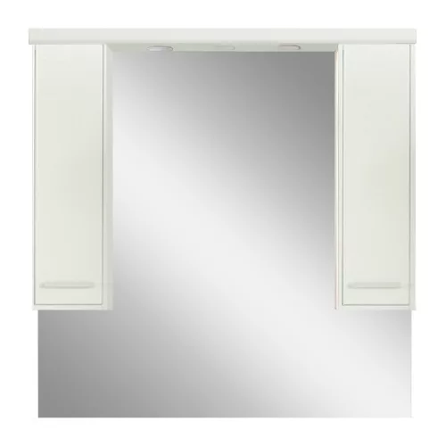 Nerva 105 cm zidni ormarić s ogledalom, bijeli