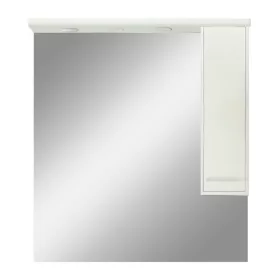 Nerva 85 cm zidni ormarić s ogledalom, bijeli