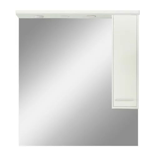 Nerva 85 cm zidni ormarić s ogledalom, bijeli