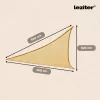 Rana sun sail, trokutasta, 3x3x3 m, bež