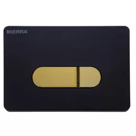   Crna i zlatna ploča za ispiranje WC školjki za set K-50 Slim