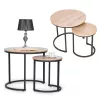 Set stolića za kavu s metalnim okvirom, 2 komada