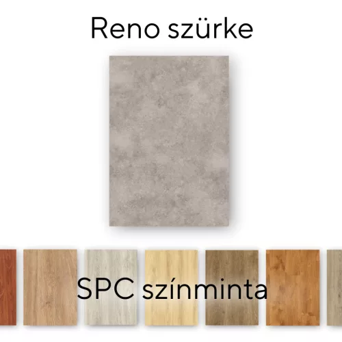 Leziter Reno vinilna SPC podna pločica s kamenim efektom, siva