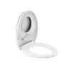 Rion 2-u-1 sjedalo za WC s adapterom, bijela plastika, meko zatvaranje