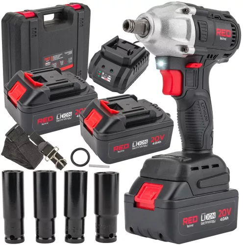 RED TECHNIC RTAKU0026 udarni ključ 20V 4Ah 380Nm