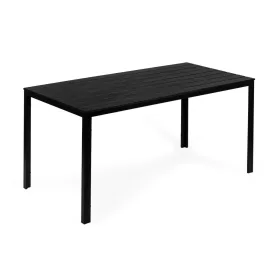 Sklopivi stol za 6 osoba, 156x78 cm, polupremazan crni
