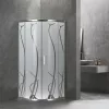 Spirit Bamboo 80x80 cm zakrivljena tuš-kabineta bez tuš-tave