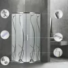 Spirit Bamboo 80x80 cm zakrivljena tuš-kabineta bez tuš-tave