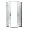 Spirit Bamboo 80x80 cm zakrivljena tuš-kabineta bez tuš-tave