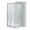 Spirit Bamboo 90x90 cm kvadratna tuš-kabineta s tuš-tanjurom