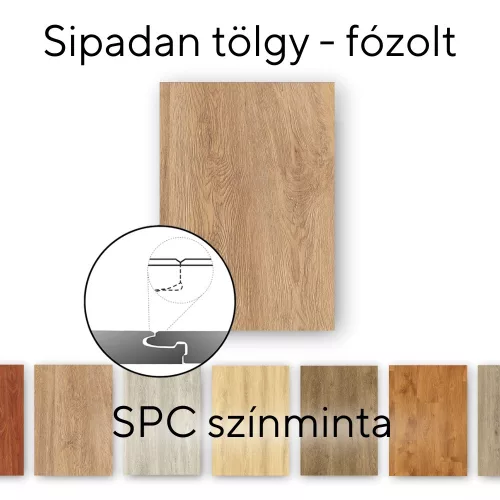 Leziter Sipadan Oak vinilni SPC podni oblog, uzorak/ploča