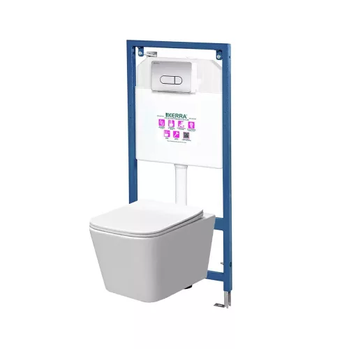 Tina Pacific komplet s WC školjkom na zidnoj montaži i rezervoarom