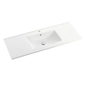 Umivaonik ravnog dizajna s jednom policom 18x120x46 cm
