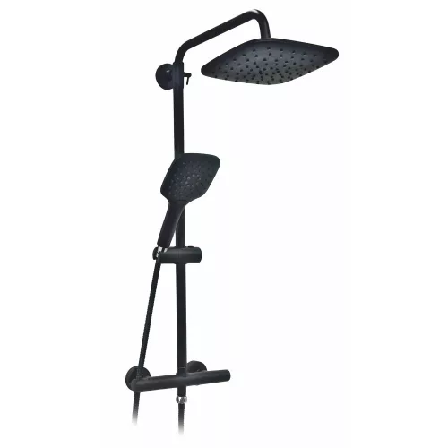 Vesuvio crni set s termostatskim mješalicom