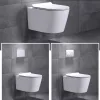 Zidna WC školjka bez rezervoara s sjedalom s mekim zatvaranjem