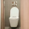 Zidna WC školjka bez rezervoara s sjedalom s mekim zatvaranjem
